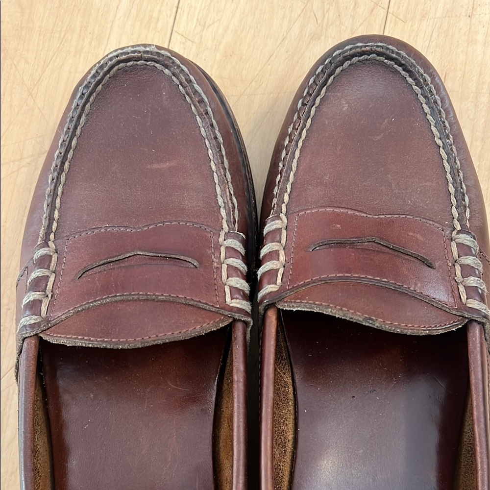 Polo by Ralph Lauren Rich Brown Leather Slip-Ons 9 - Picture 3 of 14